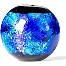 Amazon.co.jp: Sea drop 光る ホタルガラス ブルー 粒売り 22mm